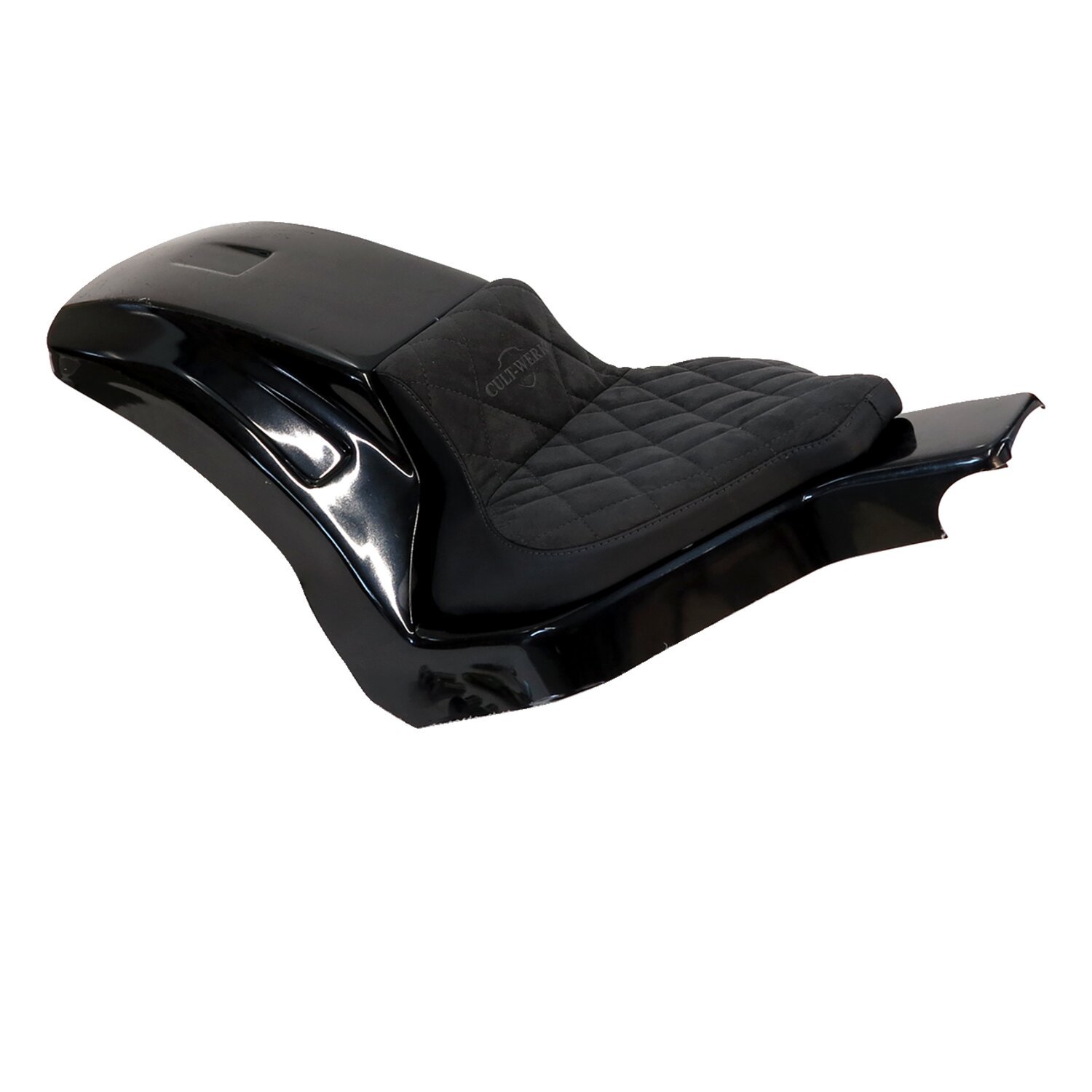 Cult-Werk, Softail wide fender kit 'Racing'. Solo seat