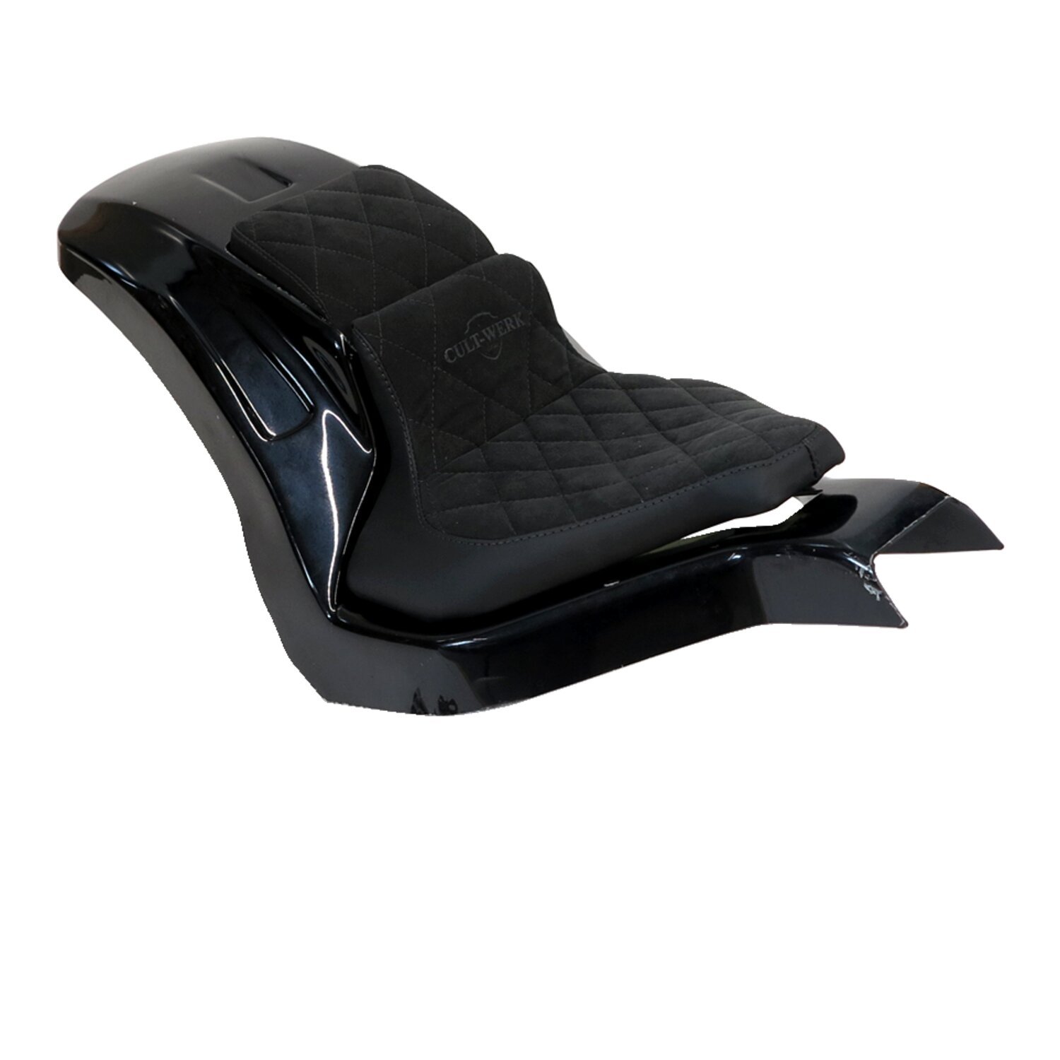 Cult-Werk, Softail wide fender kit 'Racing'. 2-up seat