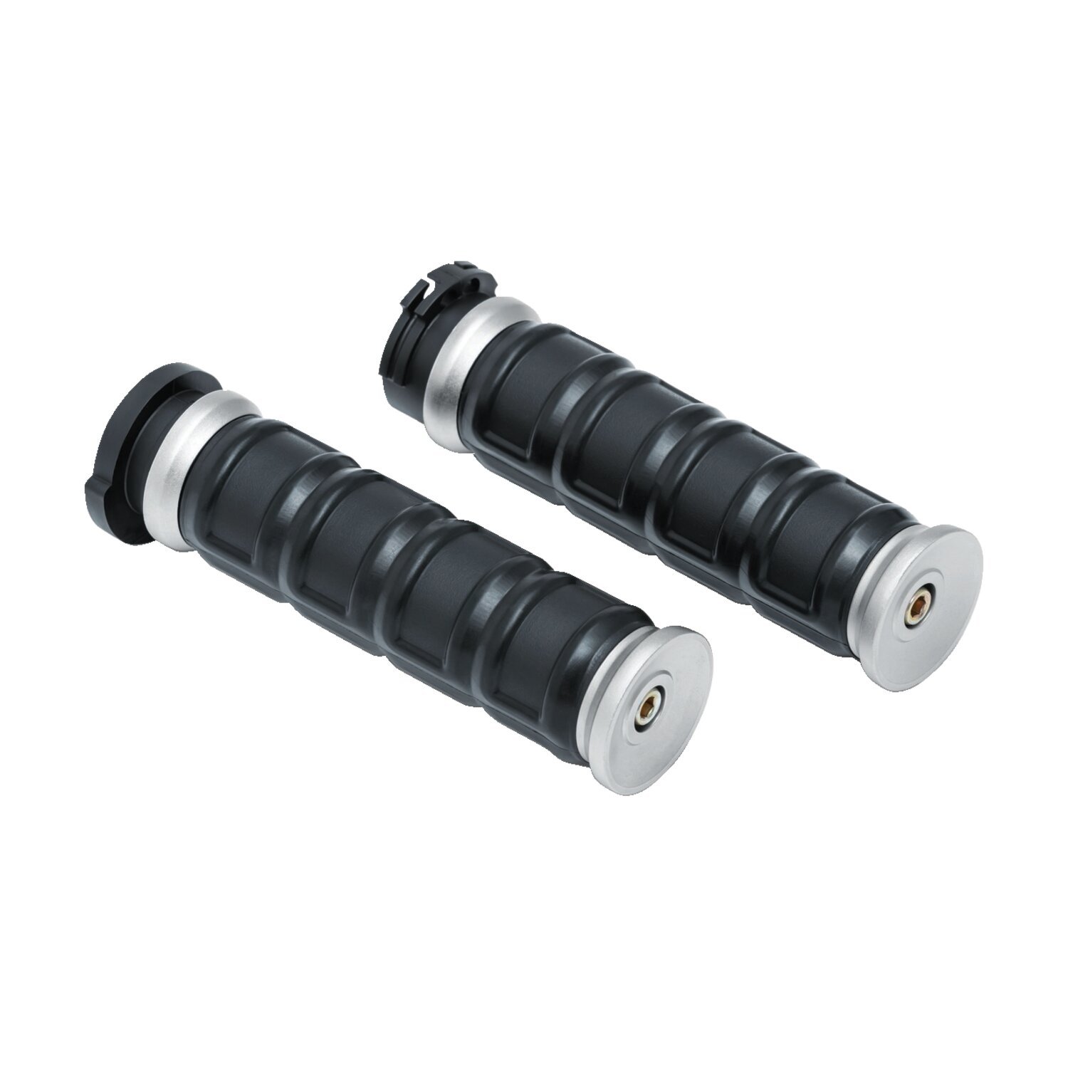 Kuryakyn, Dillinger grips, Silver, Satin