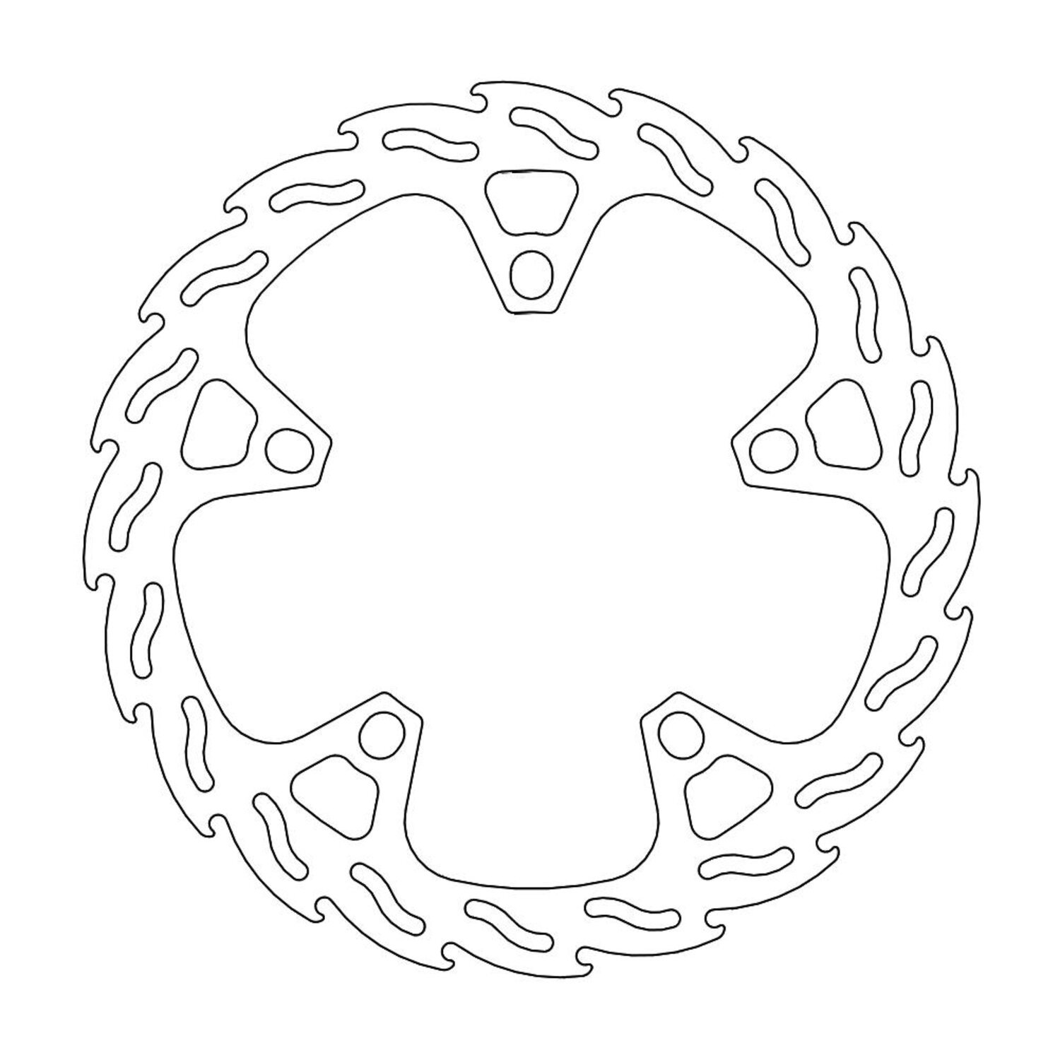 Moto-Master Flame series fixed brake rotor