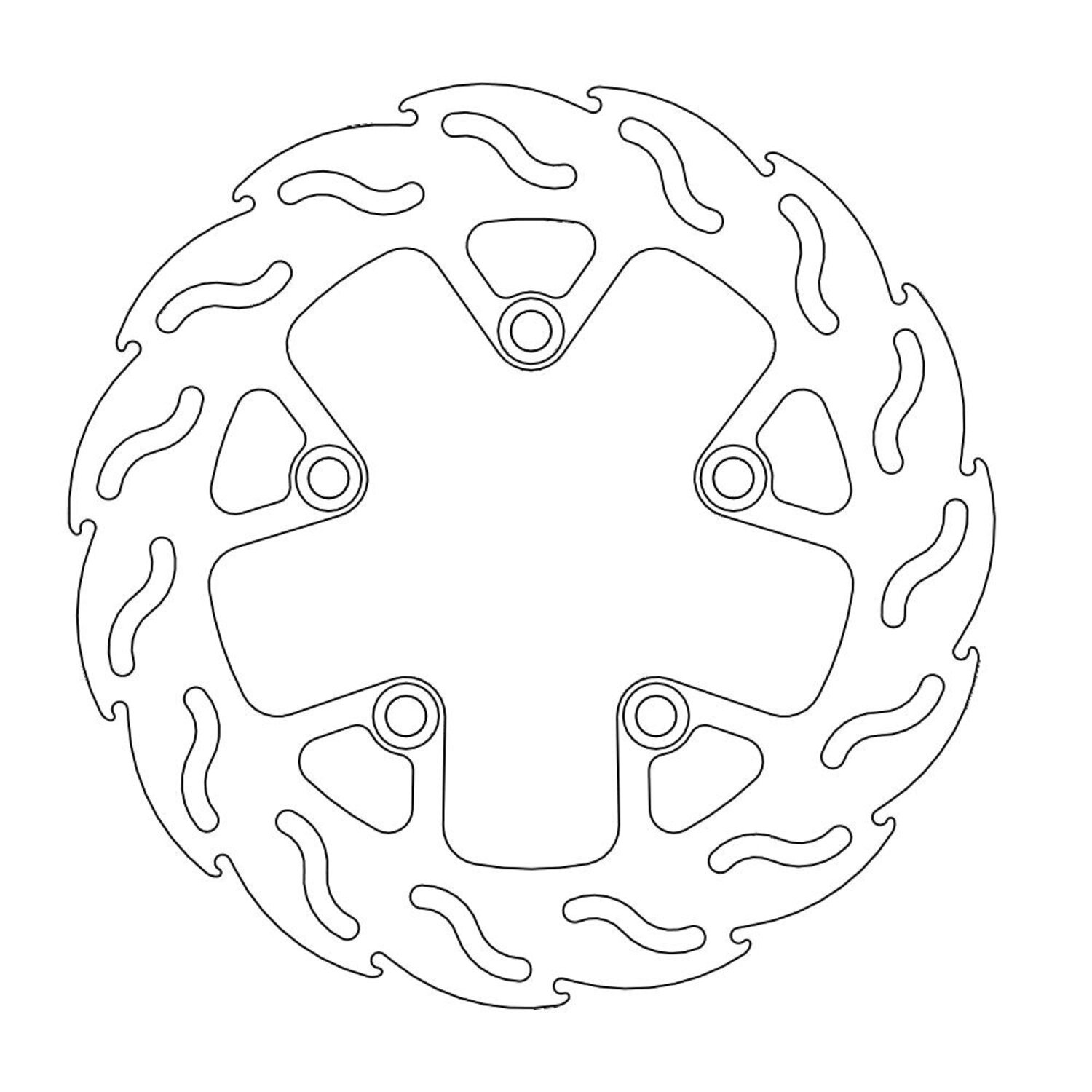 Moto-Master Flame series brake rotor