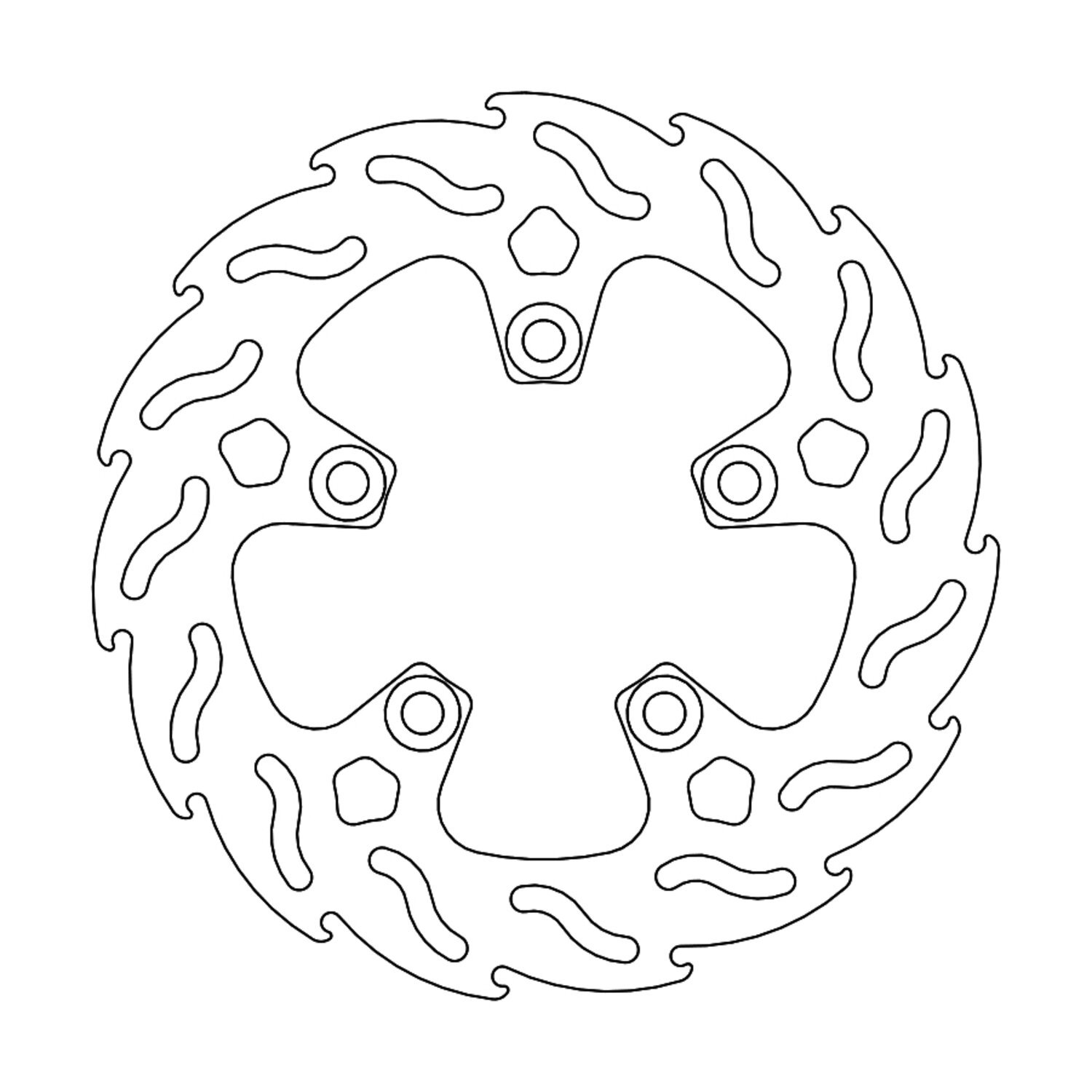 Moto-Master Flame series brake rotor