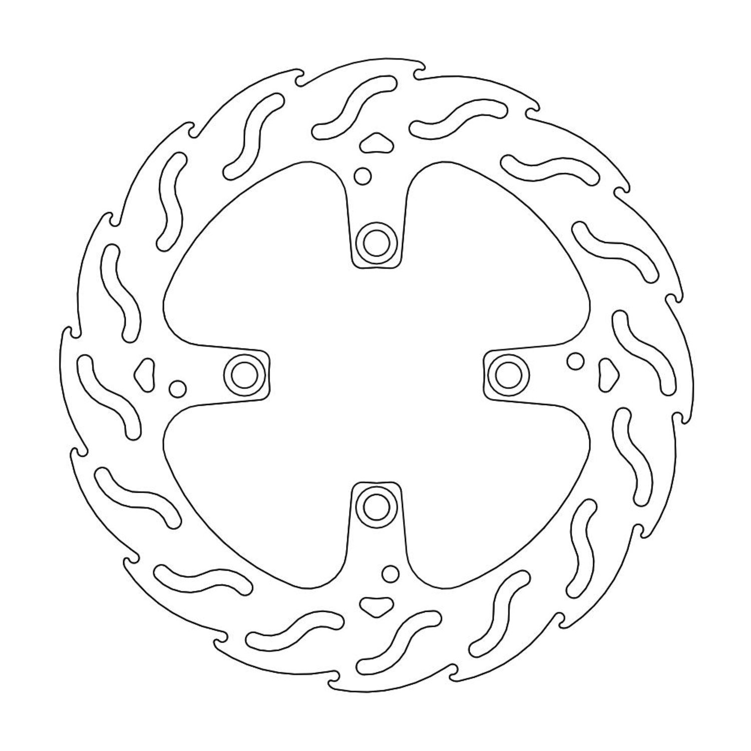 Moto-Master Flame series brake rotor