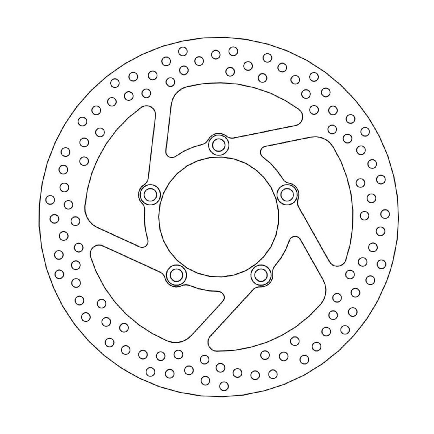 Moto-Master Halo series fixed brake rotor