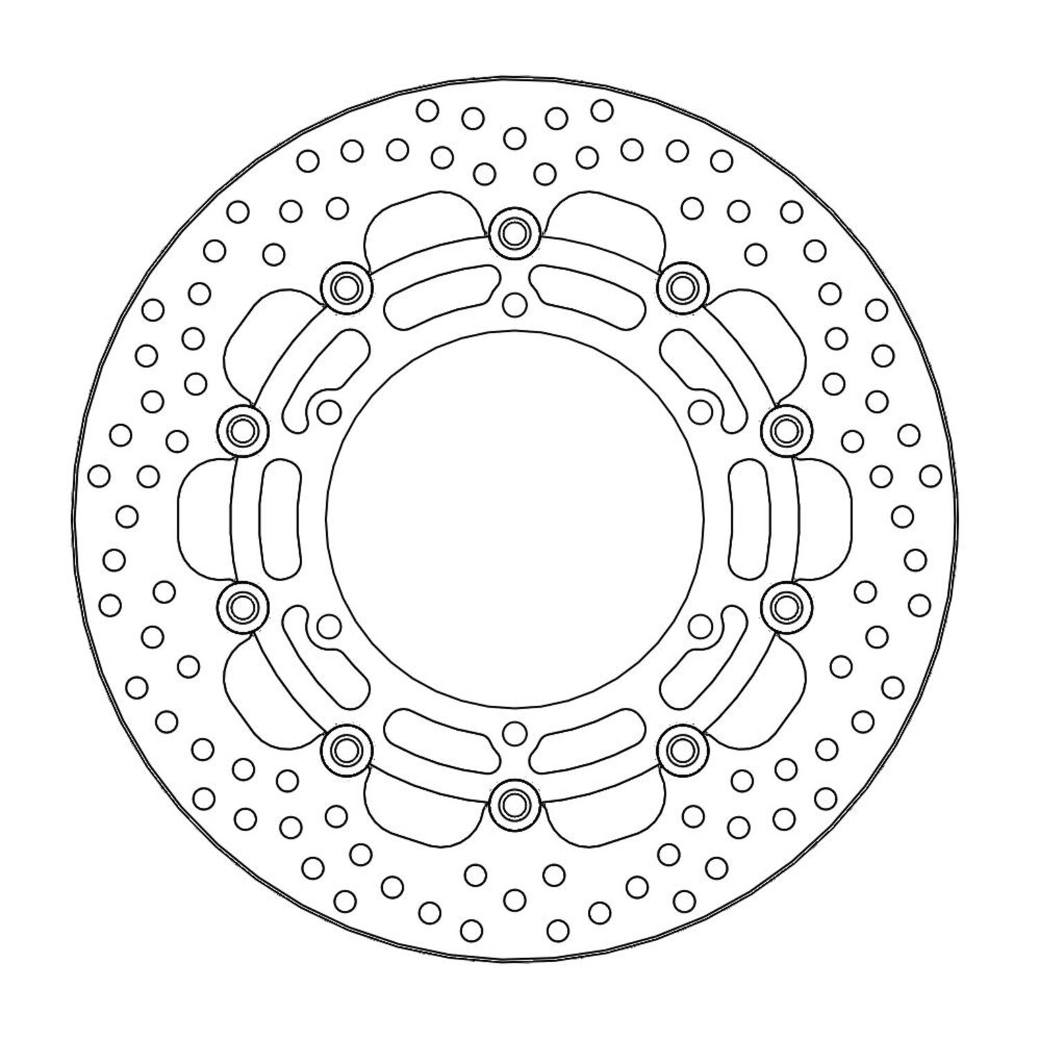 Moto-Master Halo series floating brake rotor