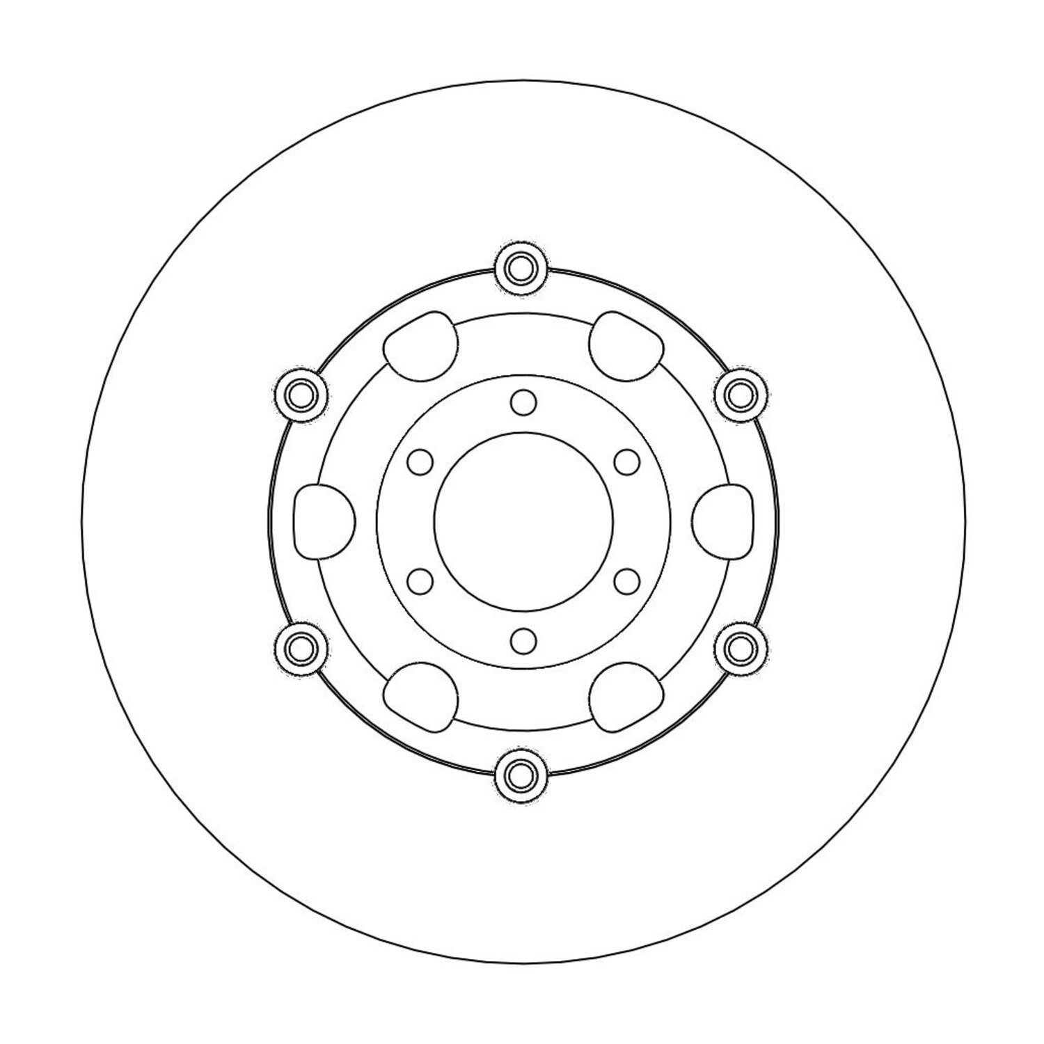 Moto-Master Halo series floating brake rotor
