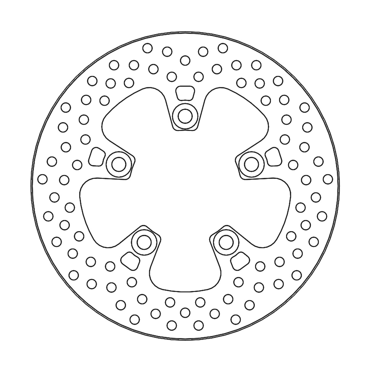 Moto-Master Halo series brake rotor