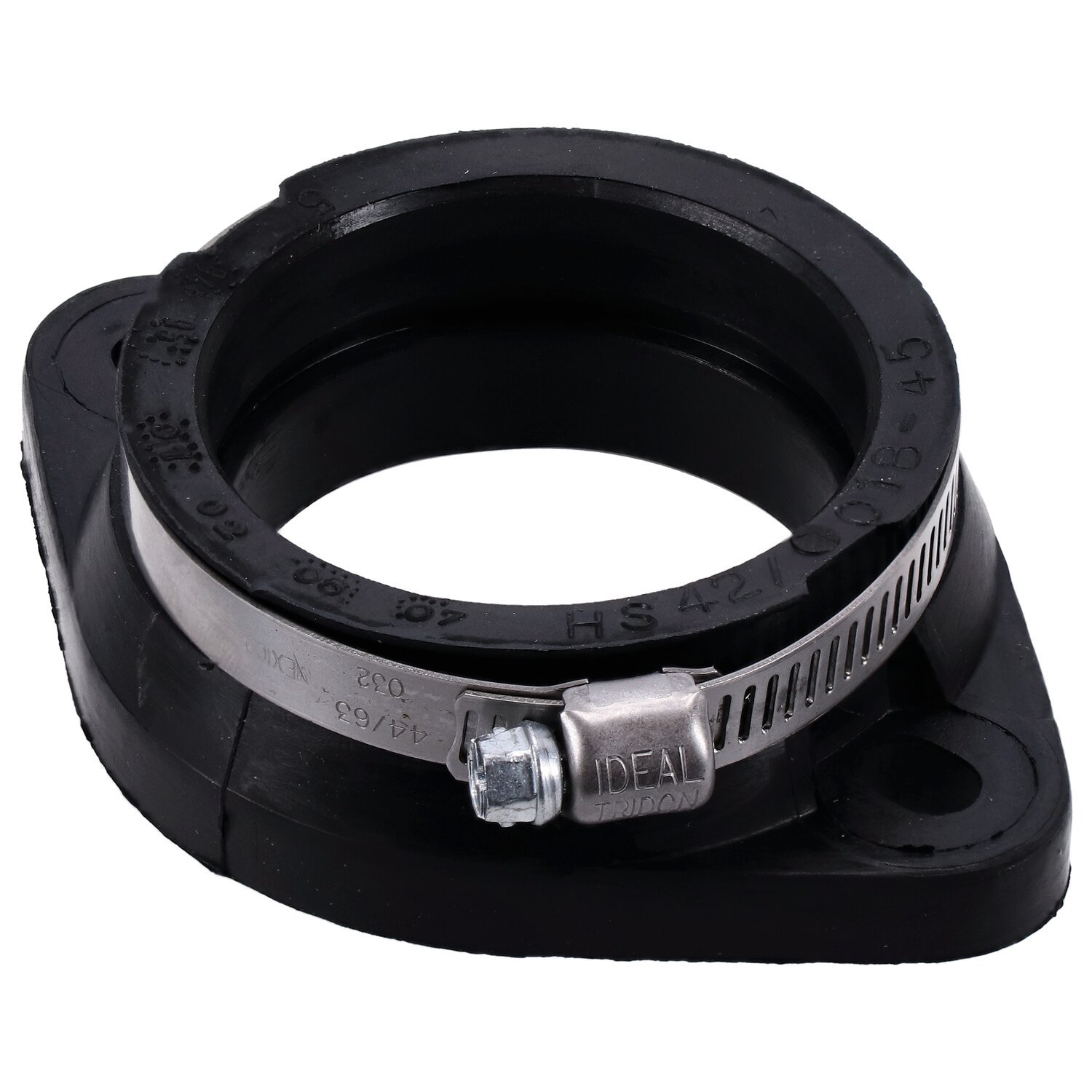 Mikuni, rubber manifold adapter HSR45, Black
