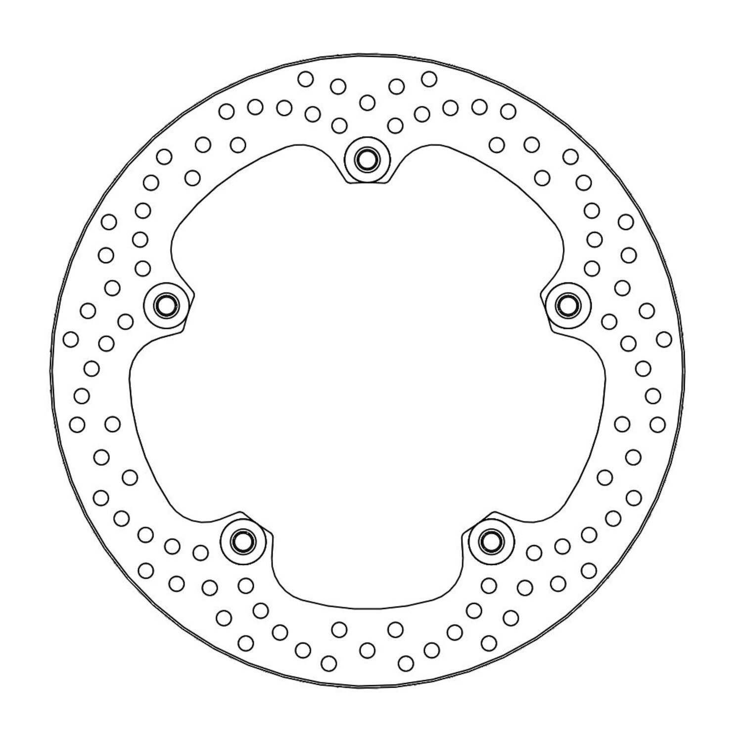 Moto-Master Halo series fixed rivited brake rotor