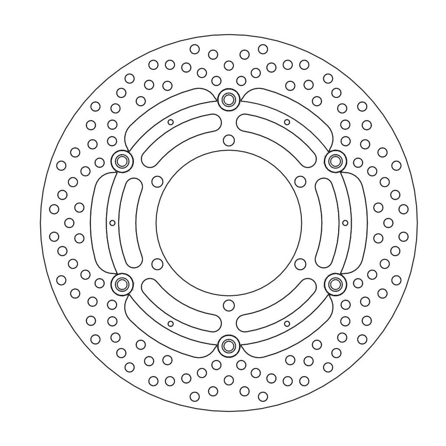 Moto-Master Halo series floating brake rotor