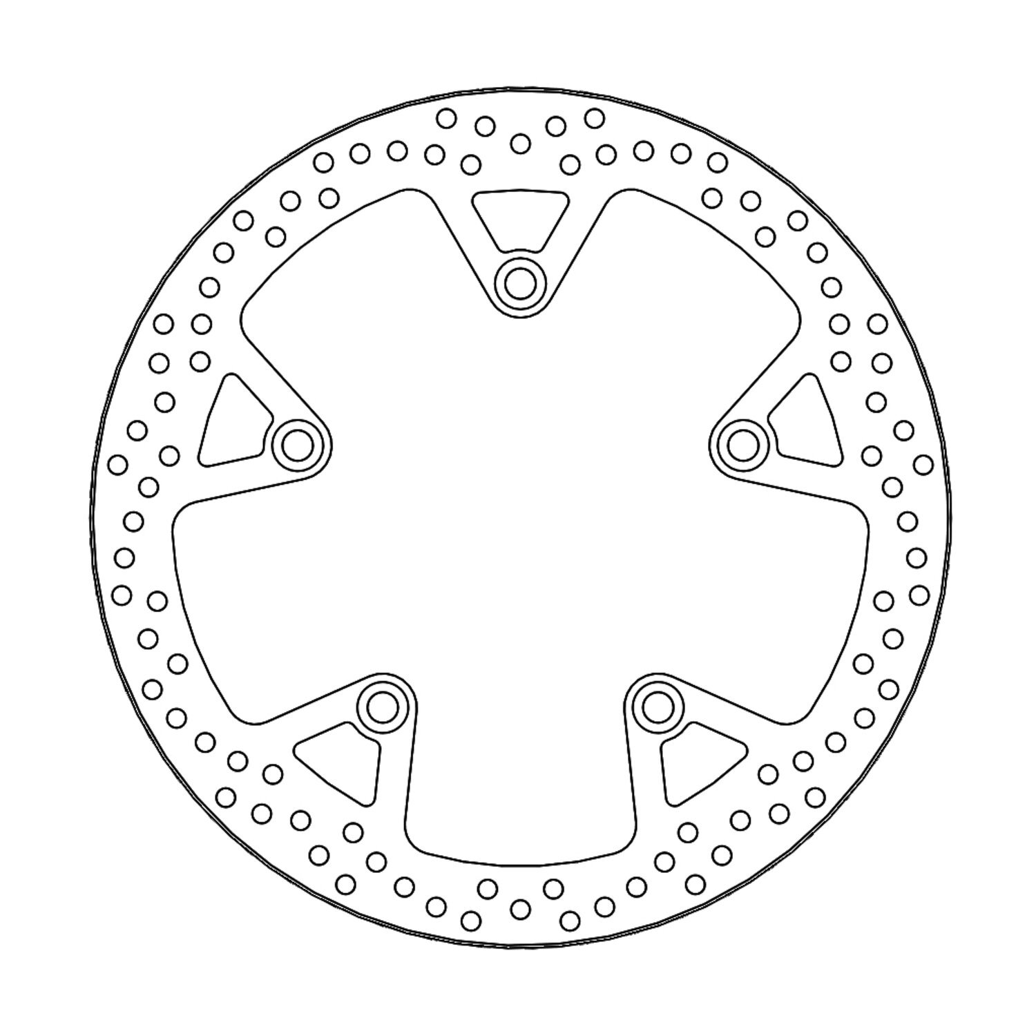Moto-Master Halo series brake rotor