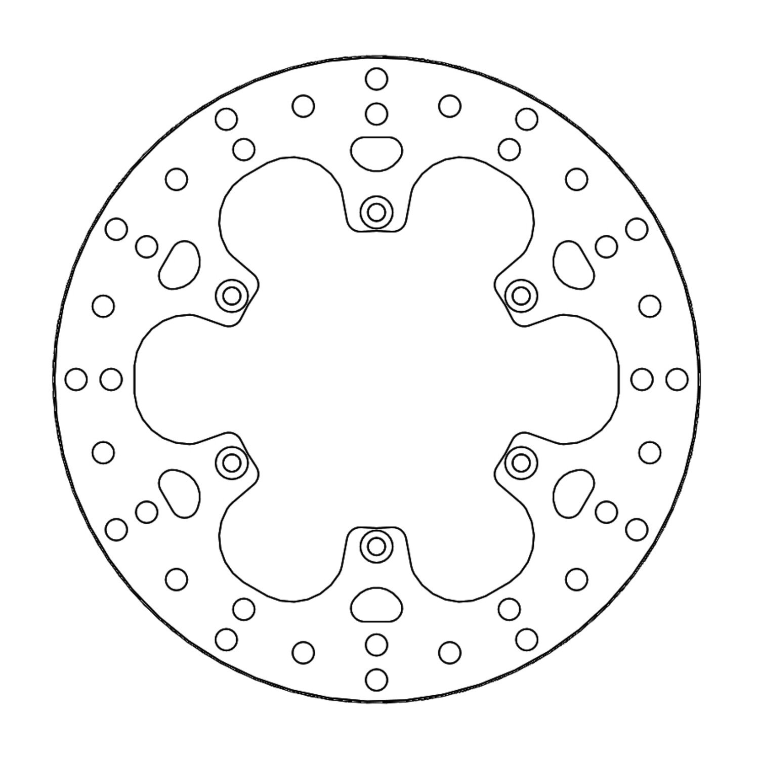 Moto-Master Halo series brake rotor