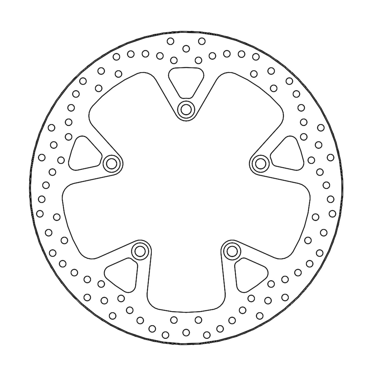 Moto-Master Halo series brake rotor