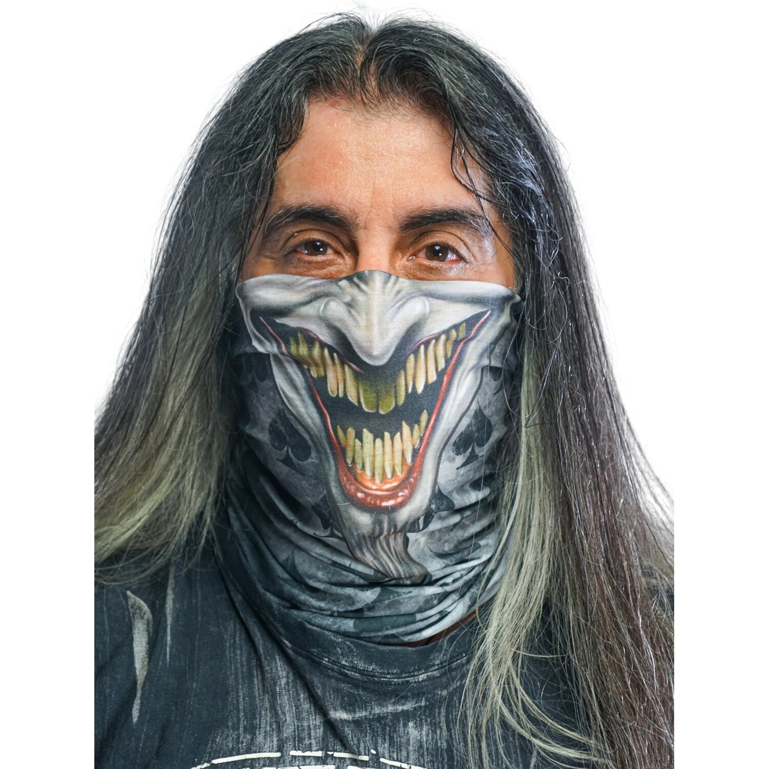 Lethal Threat Jester Face tunnel, Multi-color, One size fits most