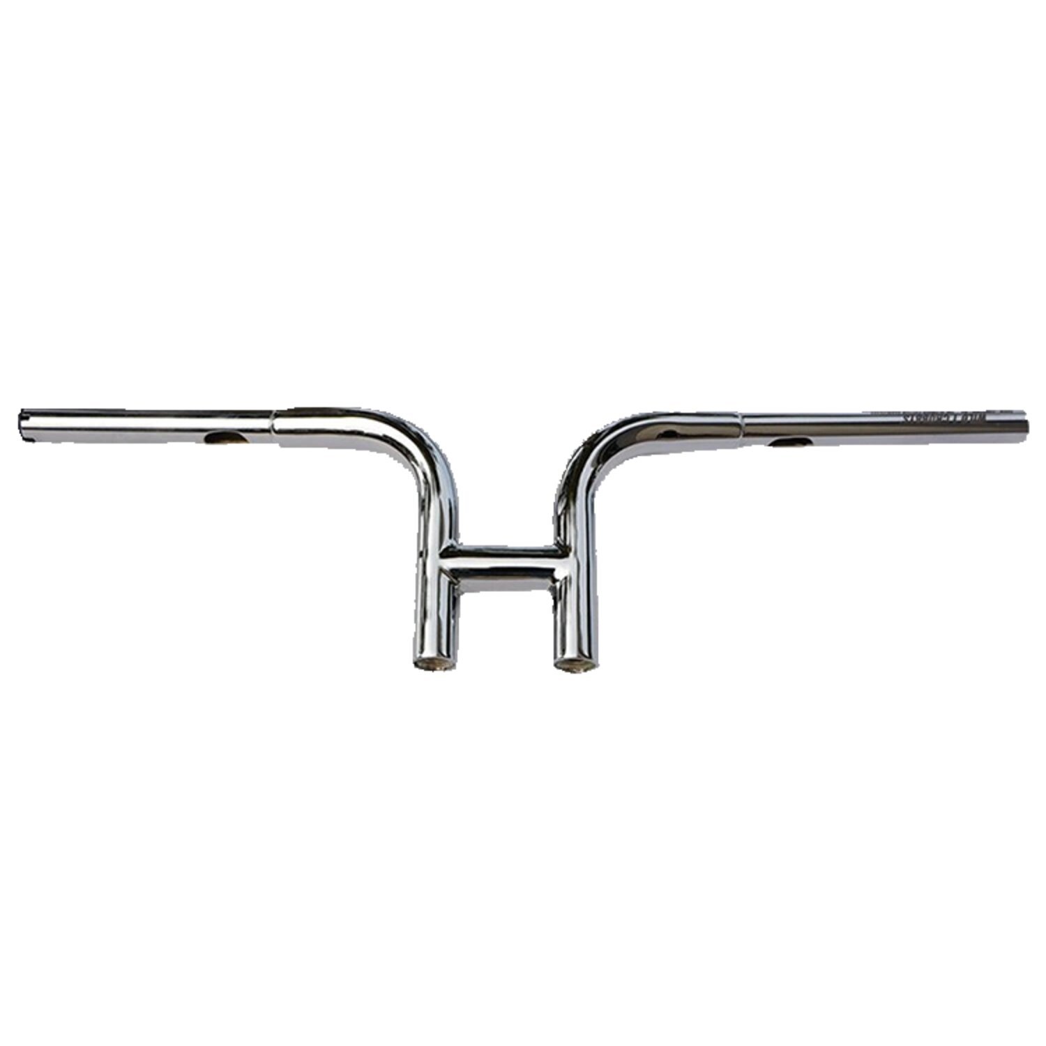 Wild1, 6" Chubby Flat Track bar 1-1/4, Silver, Chrome