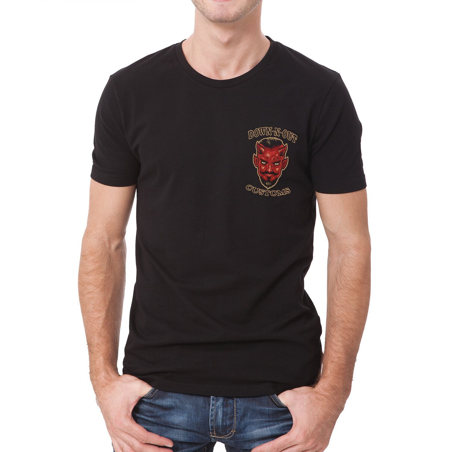 Down-N-Out Respect Is Earned T-shirt black, XL