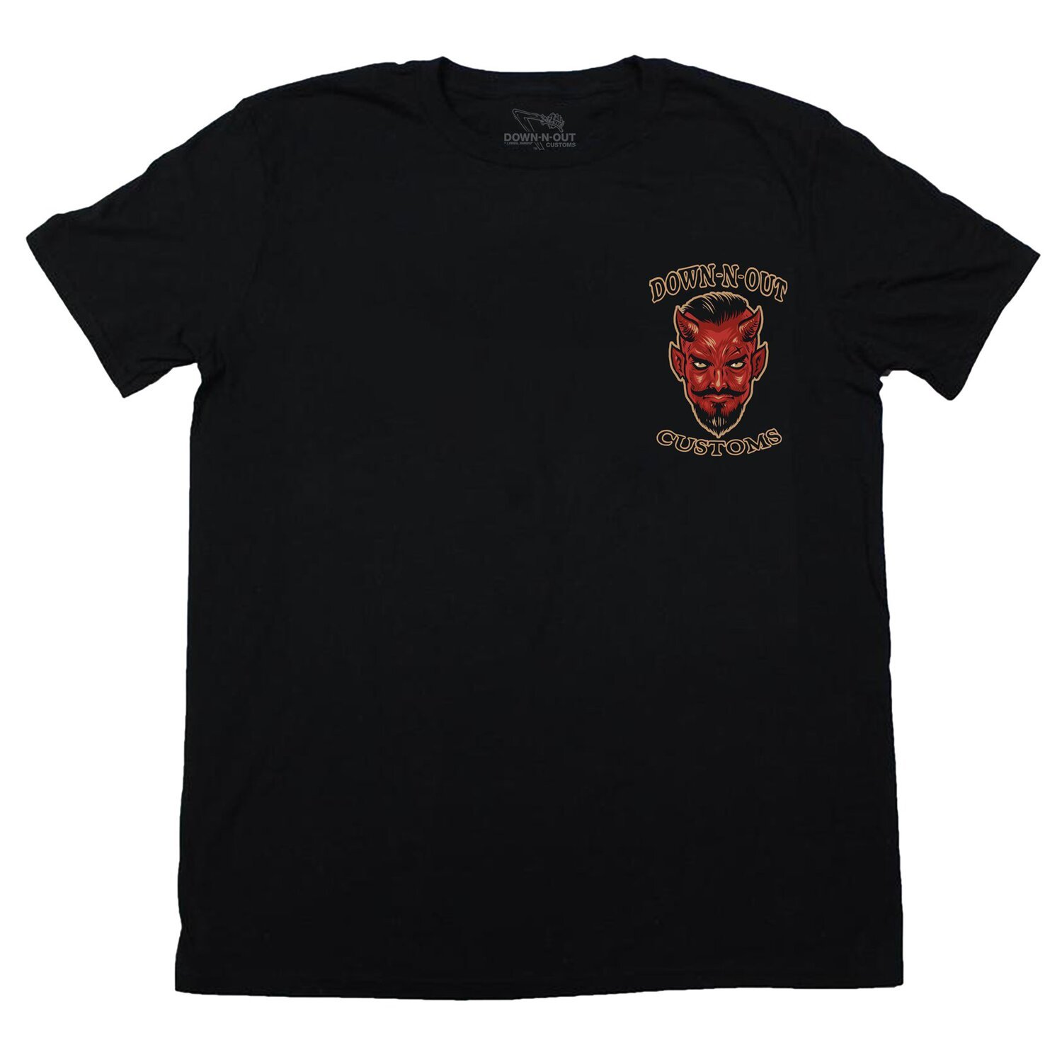 Down-N-Out Respect Is Earned T-shirt black, XL