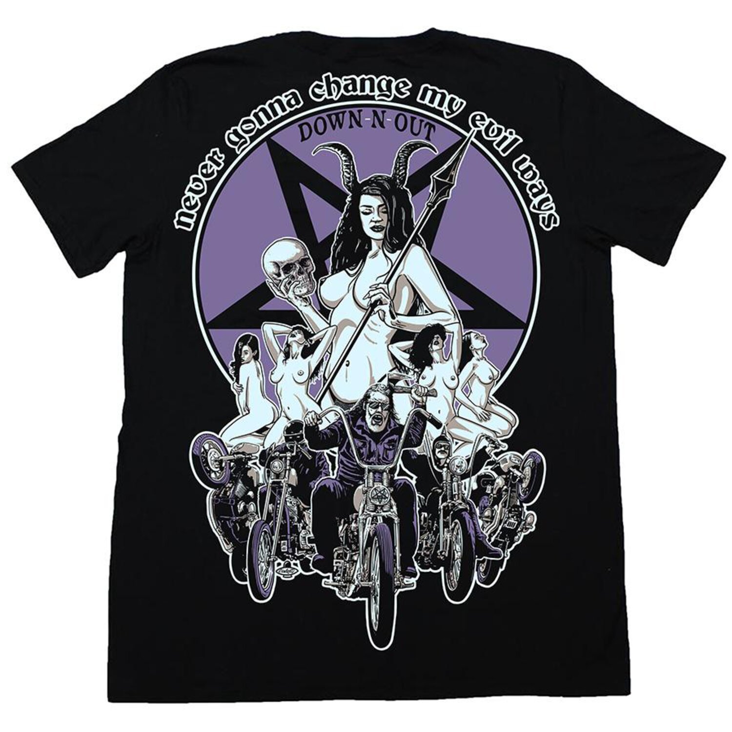 Down-N-Out Evil Ways T-shirt
