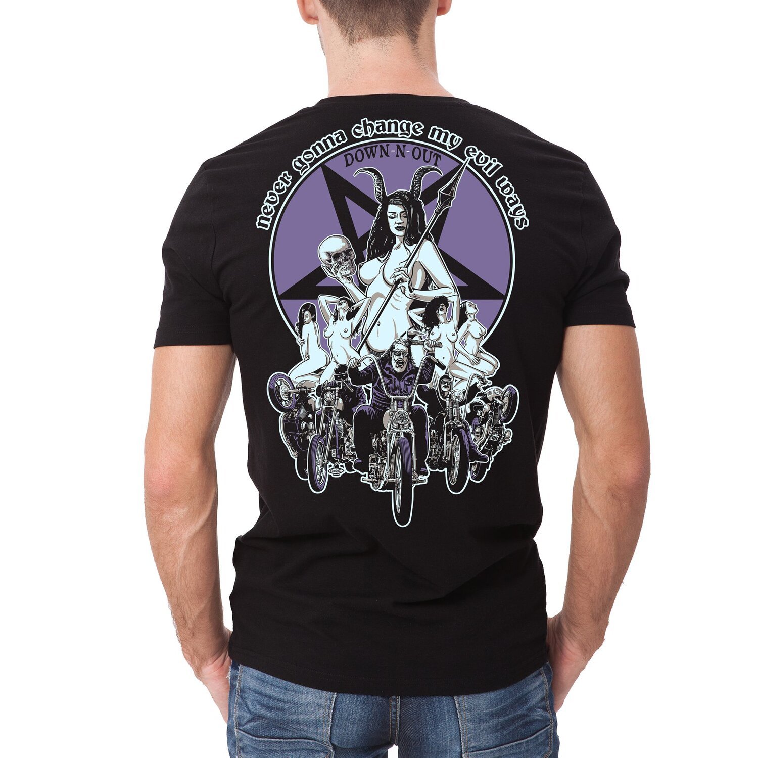 Down-N-Out Evil Ways T-shirt