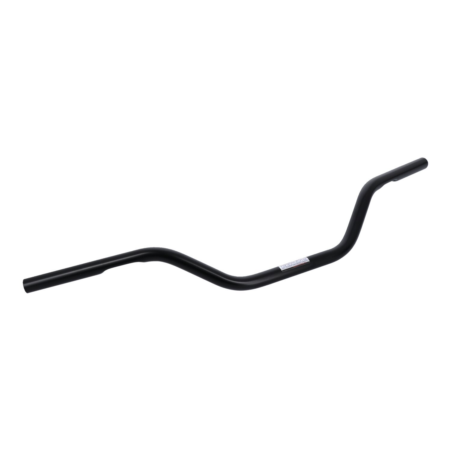 Fehling, 1" Super bike bar. 87cm wide, Black, Powder Coated