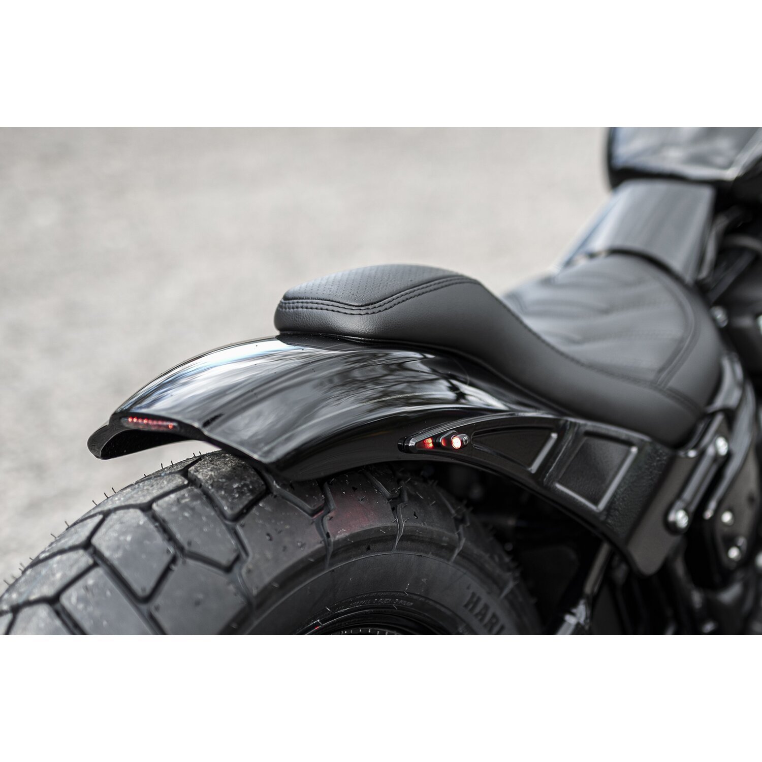 Killer Custom, 'Bobbstr' rear fender kit. For 150-170 tire, Unpainted, Raw