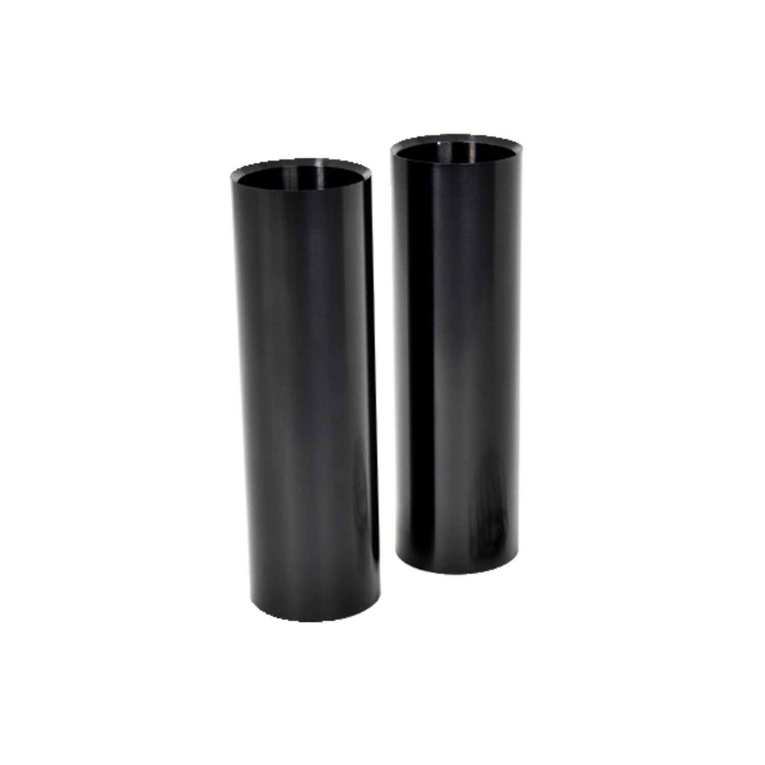 Killer Custom, upper fork cover set. Black, Gloss