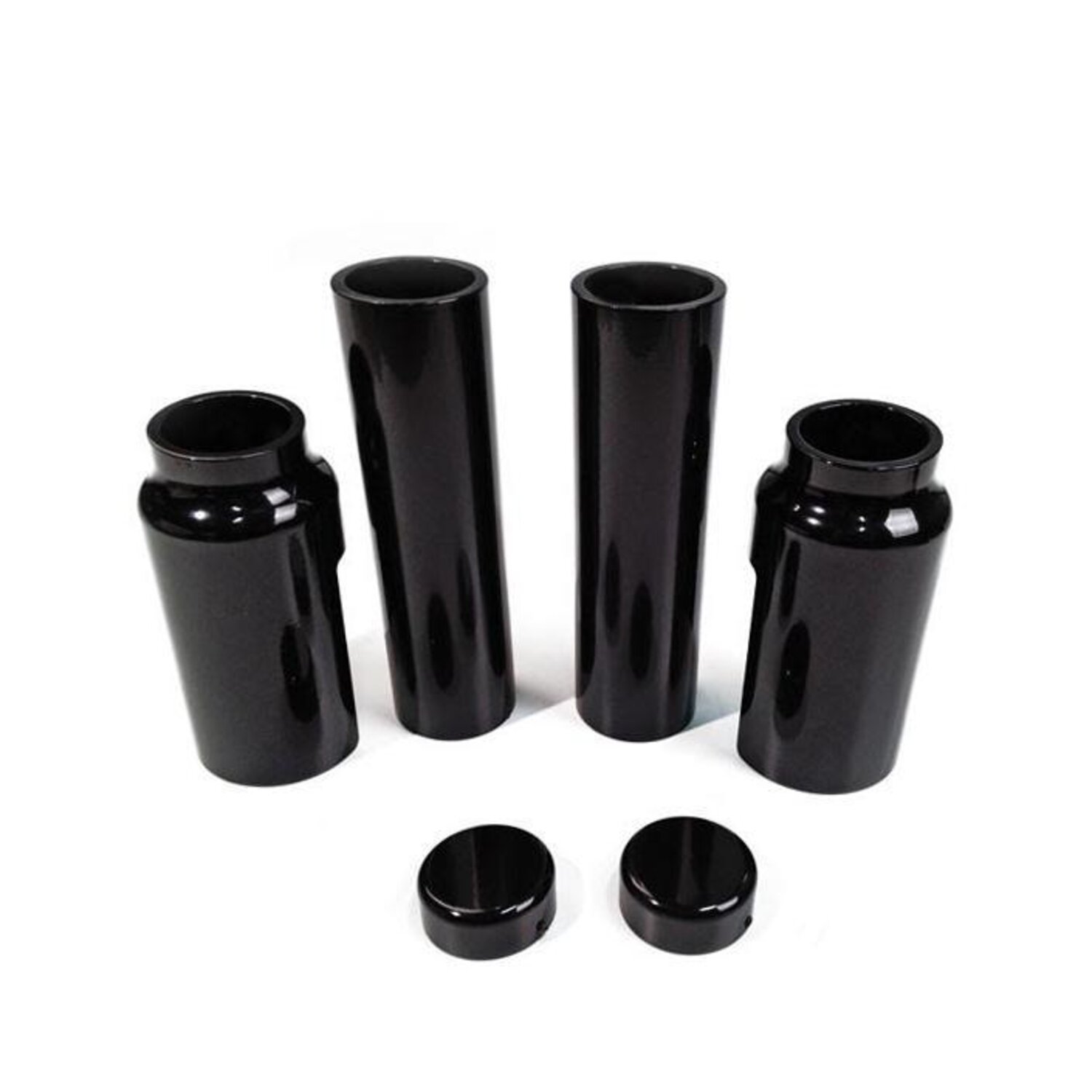 Killer Custom, 'Aggressor' series full fork cover set, Black, Gloss