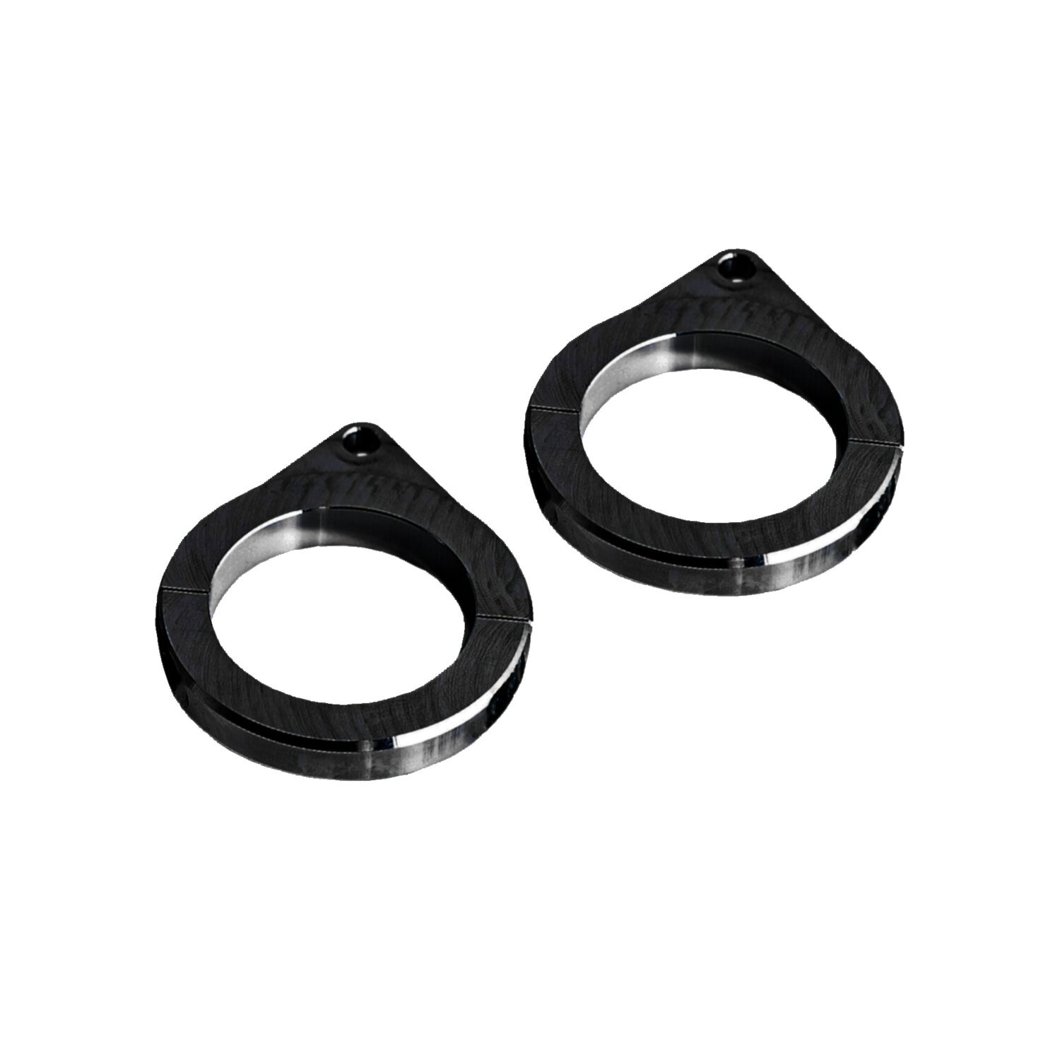 Killer Custom, speedometer housing brackets. 1-1/4" Black