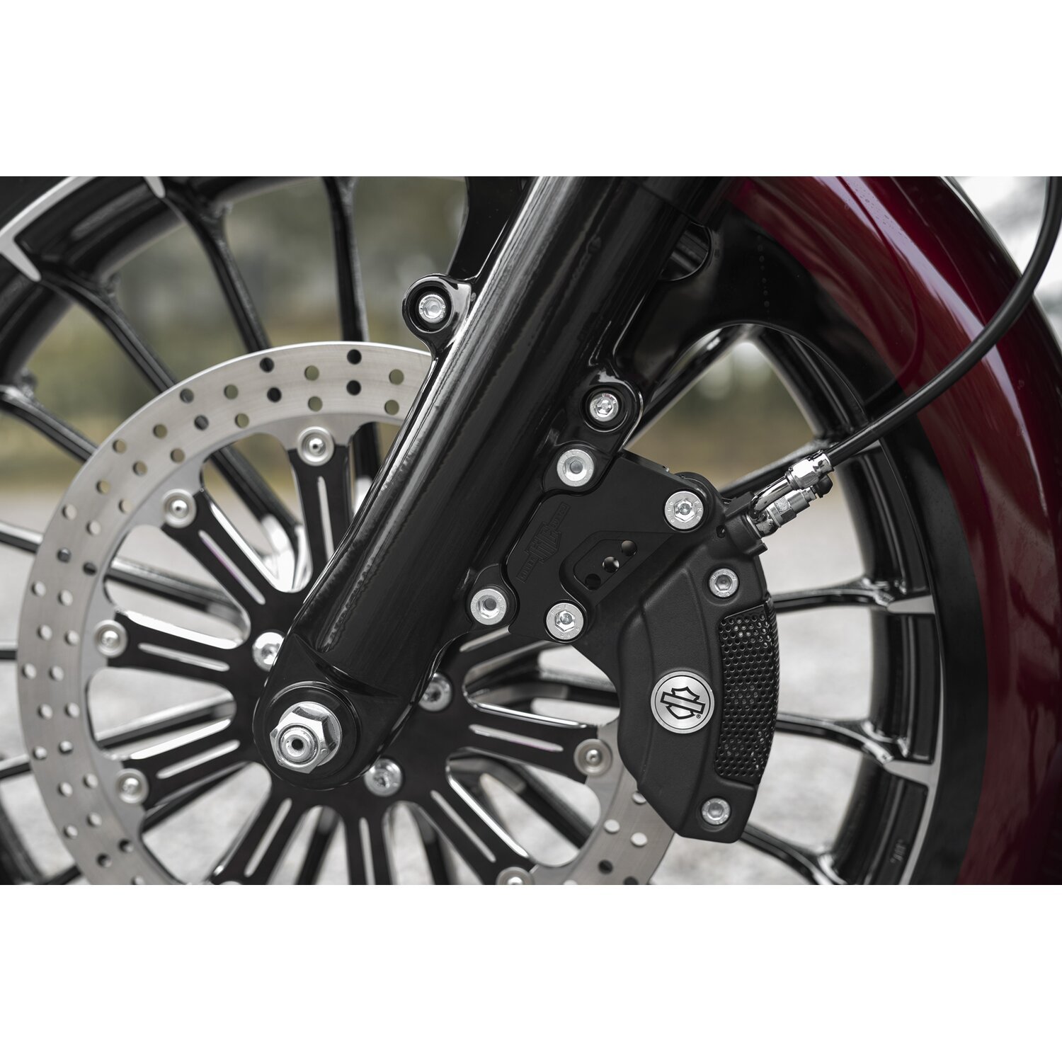 Killer Custom, front caliper extension bracket for 13" rotor, Black
