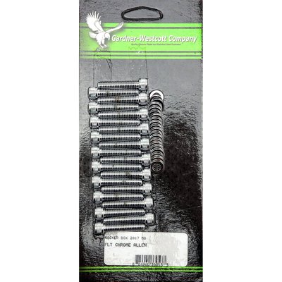 Chrome plated allen heads. Used to mount the rocker cover to the lower rocker cover.