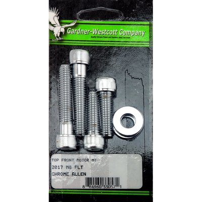 Chrome plated allen heads.