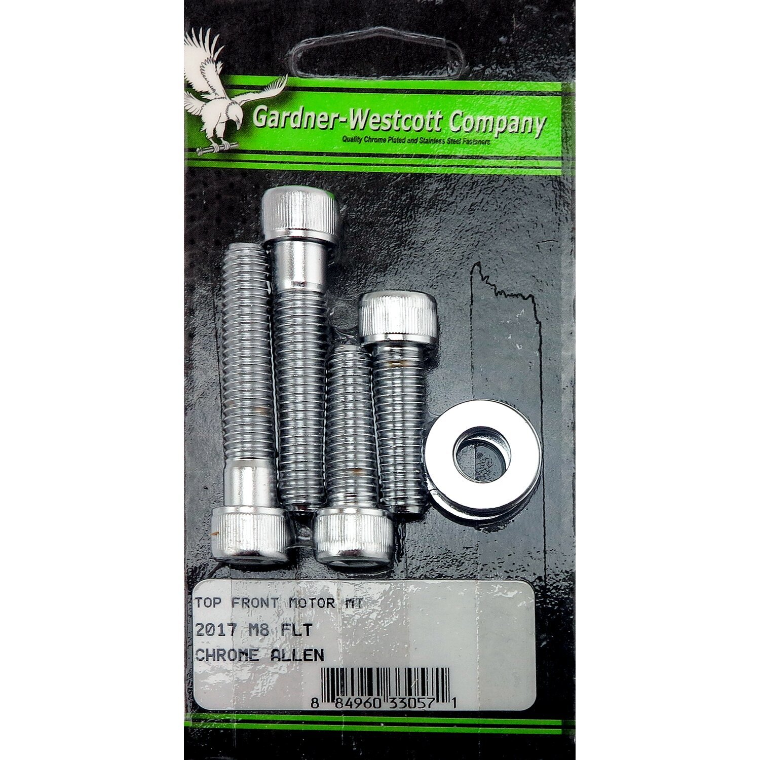 GW, top front motor mount kit, Chrome