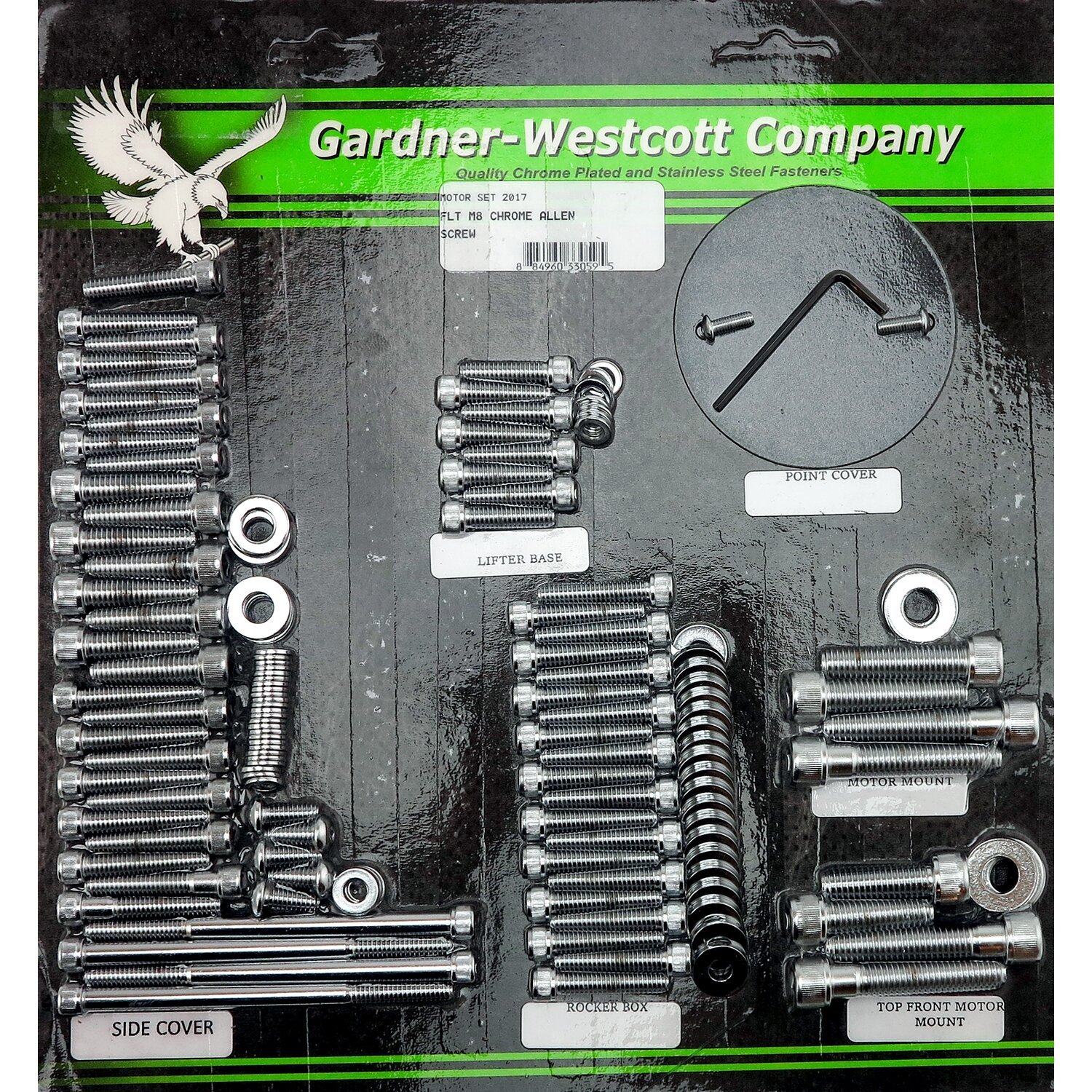 GW, motor screw kit, Chrome