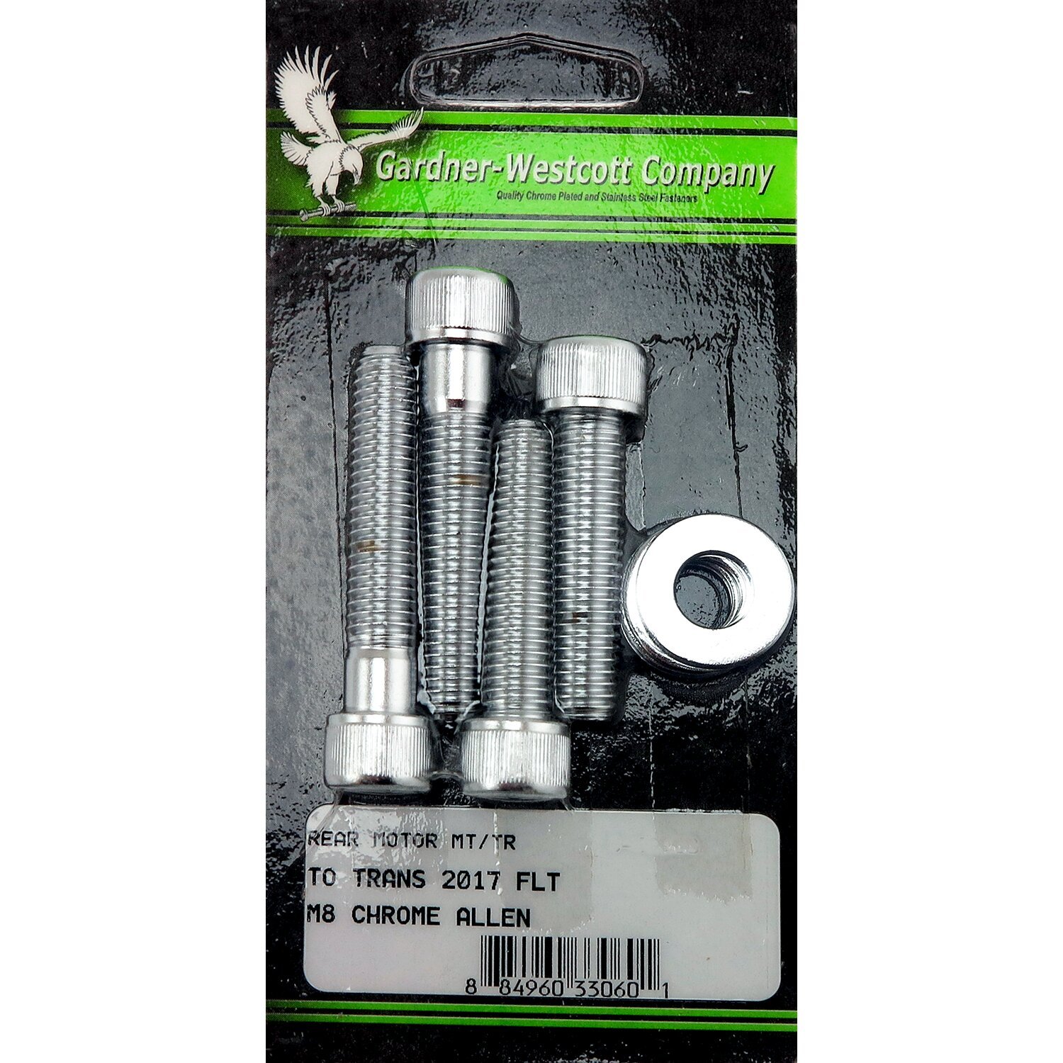 GW, rear motor mount kit, Silver, Chrome
