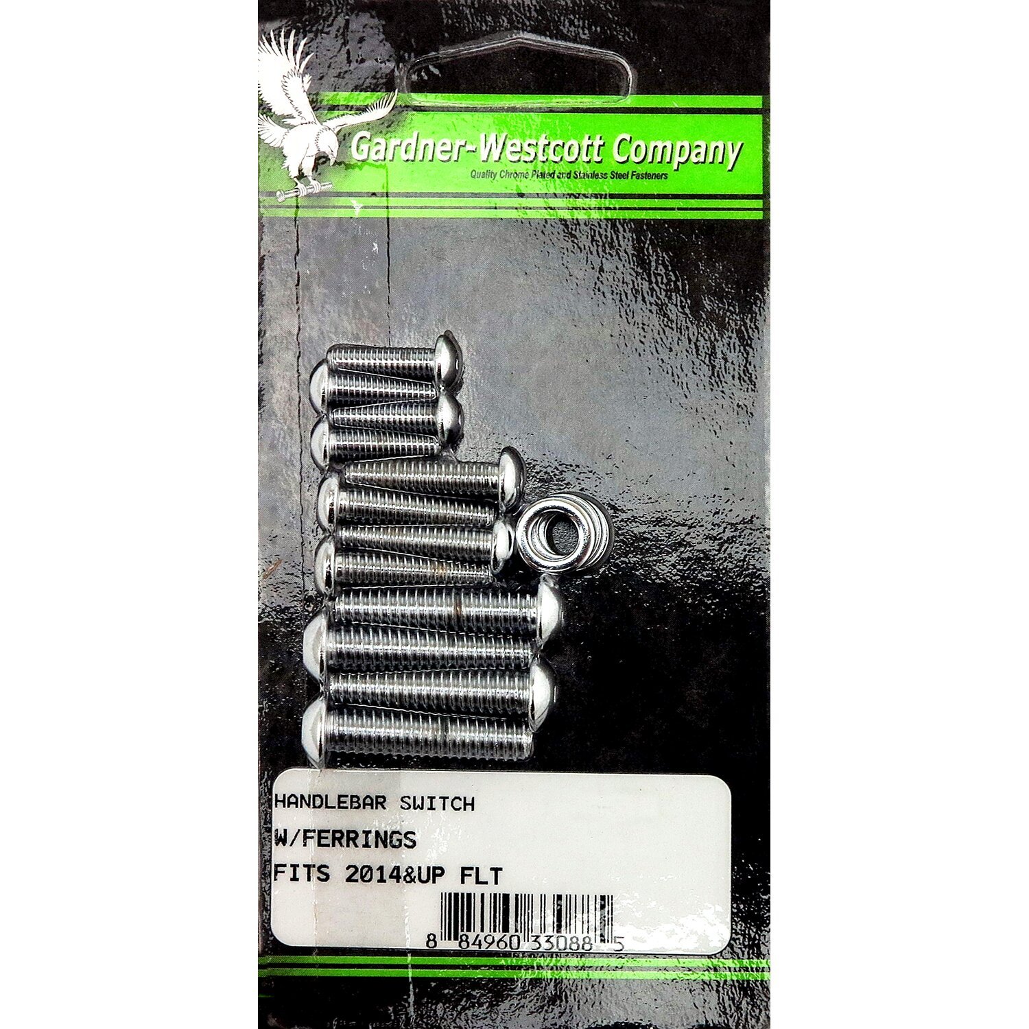 GW, handlebar switch cover hardware, Chrome