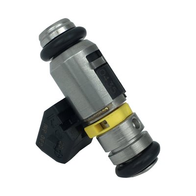 6.2 grams/s Fuel injector high flow yellow band, 549cc/min at 4 bar. EV-1 Plug in. Fuel flow at 6.2 grams per second with a single hole 15 degree spray pattern. Recommended for mild to medium performance engines making over 110 horsepower to the rear wheel. Injectors also fit higher performance XL and V-Rod engines looking for extreme high flow rate. Injector has EV-1 Minitimer square type connector.