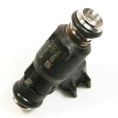 4.9 grams/s fuel injector. EV-6 Plug in. Will not fit e-throttle. Fits SE 50, 58 and 62mm cable drive throttle bodies. Injectors provide 25% more fuel than the OE injectors, delivering fuel at 4.9 grams per second through 4 spray holes with a dual pattern 13°/6°. Recommended for performance engine combinations making over 95 rear wheel horsepower. Injector has EV-6 USCAR type connector. OEM # 27654-06