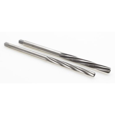 Outside diameter 0.2357" (5.98678mm) HSS. Cutting diameter tolerance +/- .0002". Overall length: 7-1/8" (181mm). Nickel finish.
For use with KPMI Manganese Bronze & Cast Iron valve guides only.
Note: Not for use on C630 Nickel Aluminum Bronze guides.
Note: Once reamer is used on Cast Iron, it is not advisable to then use it on a bronze guide.