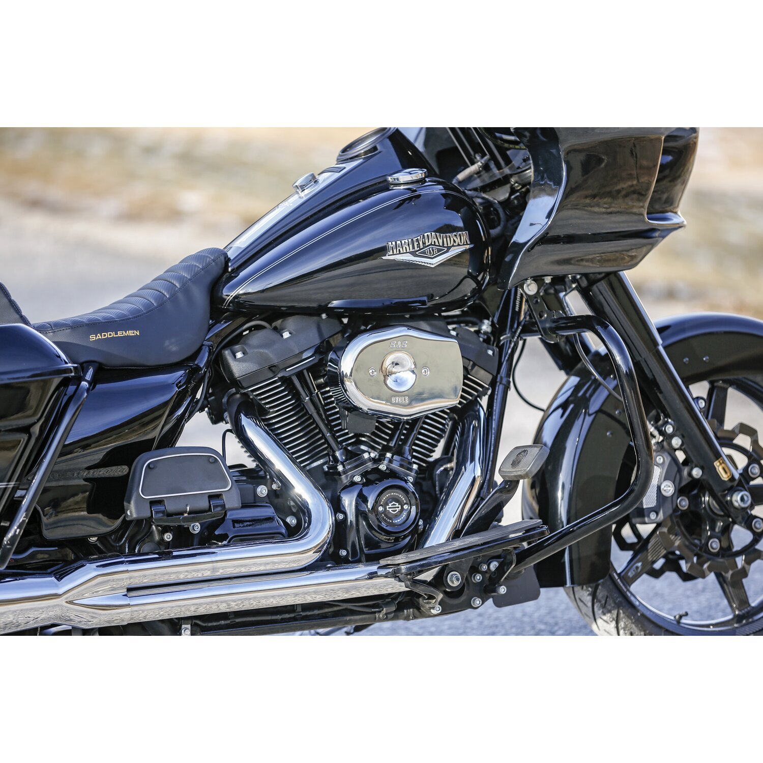S&S, Stealth Tribute air cleaner kit, Silver, Chrome