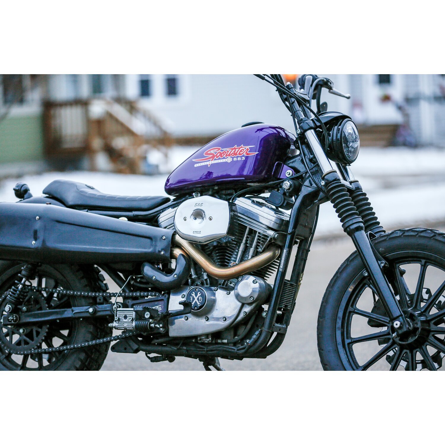 S&S Stealth Tribute air cleaner cover, Chrome