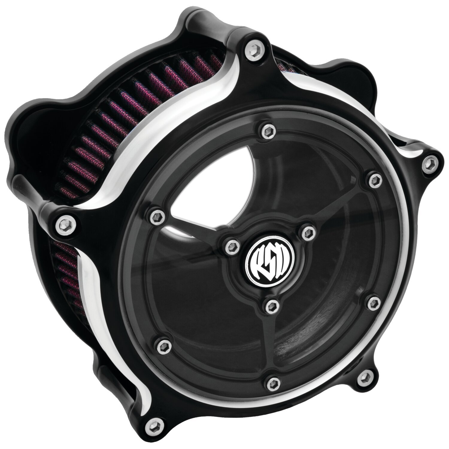 RSD, 'Clarity' air cleaner kit. Black CC