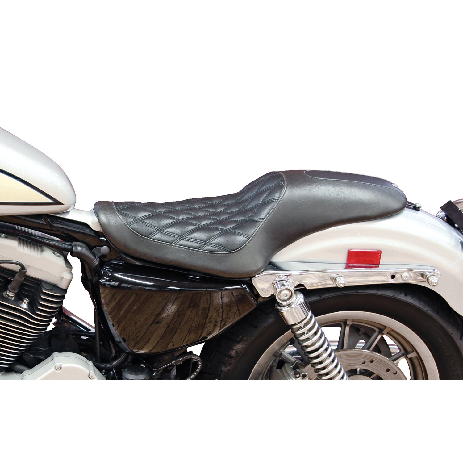 Roland Sands Design, 2-up Boss seat. Black, Diamond
