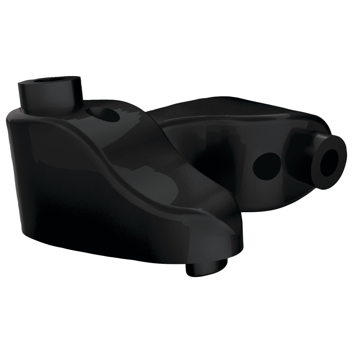 RSD, Tracker turn signal fender strut mount set, Black, Gloss