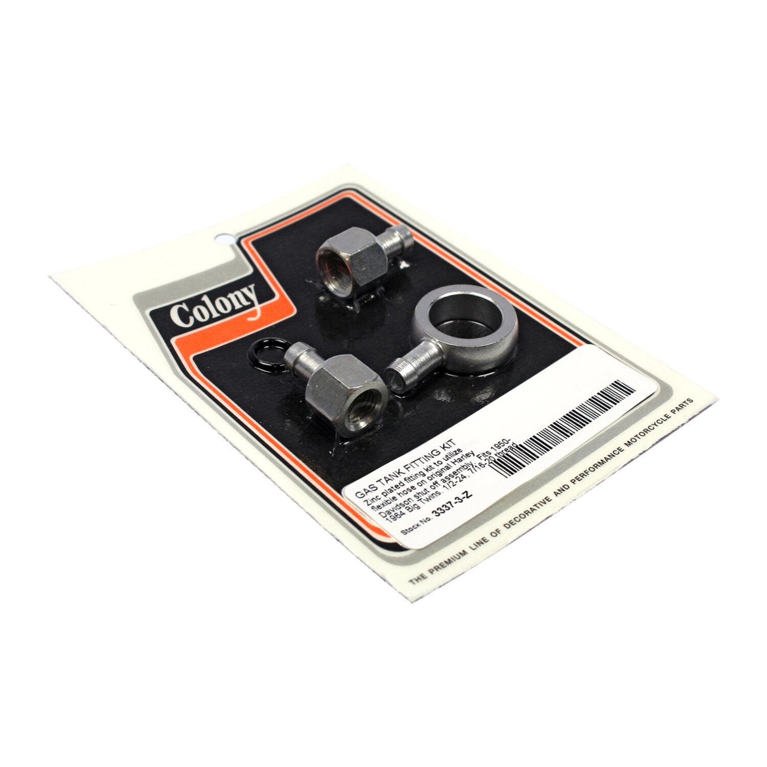 Colony, 50-65 fuel valve conversion kit zinc, Silver, Polished