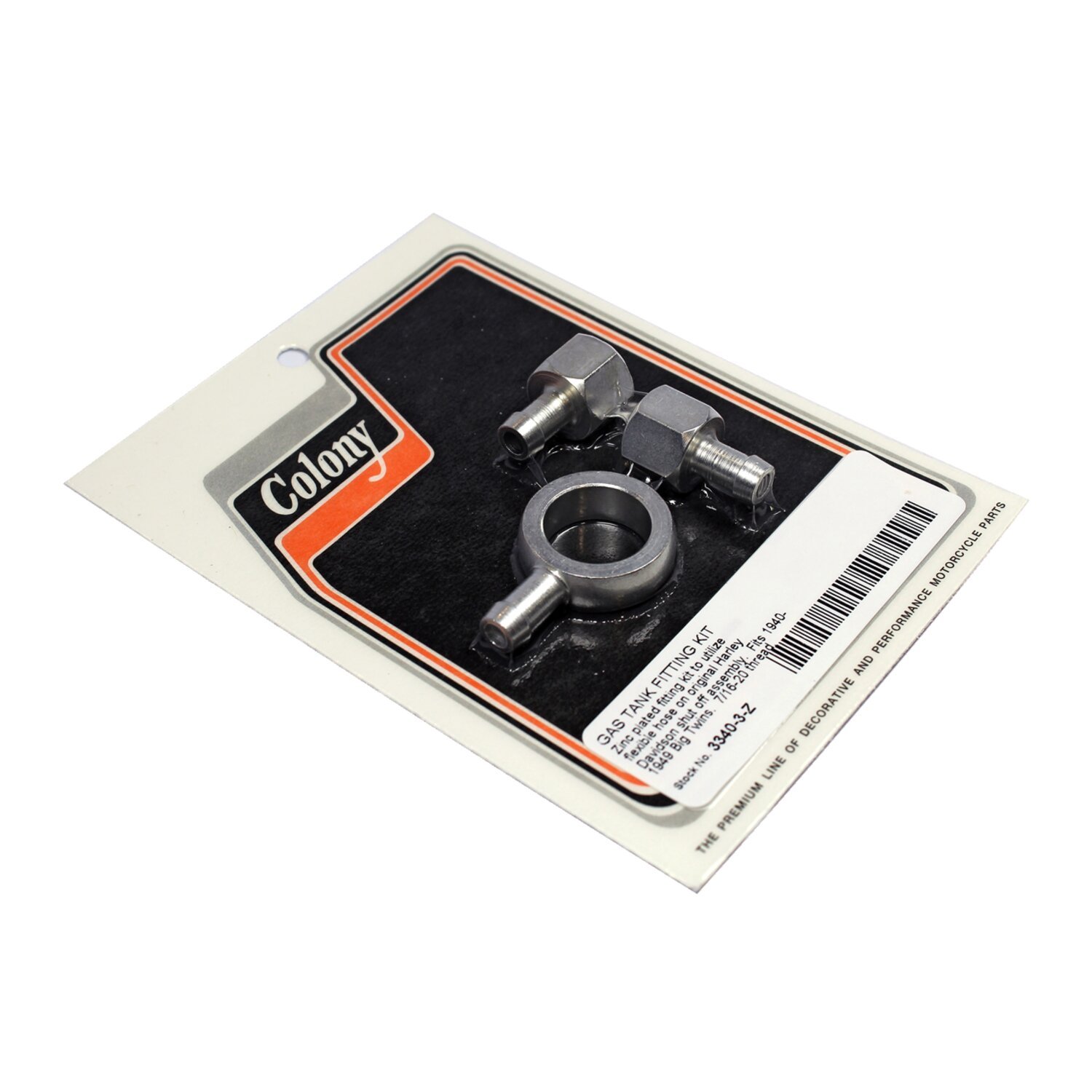 Colony, 40-49 fuel valve conversion kit zinc, Polished