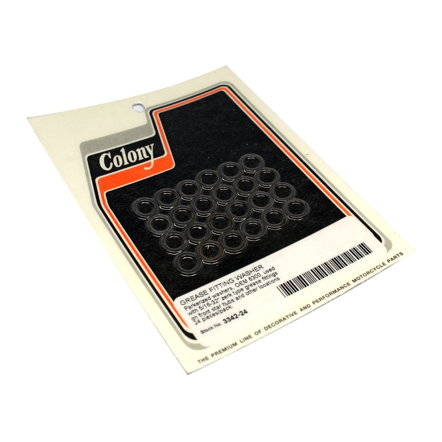 Colony, grease nipple washer set, Black