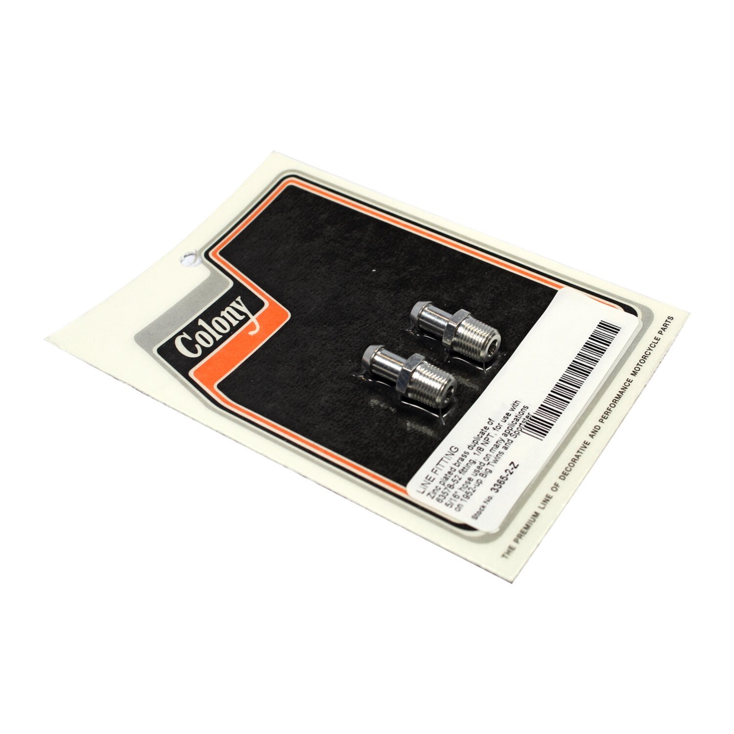 Colony, fuel & vent line fitting set, Silver, Brass