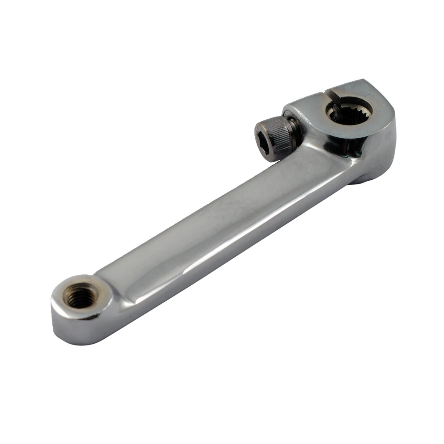 Lever, shifter rod. On transmission, Chrome