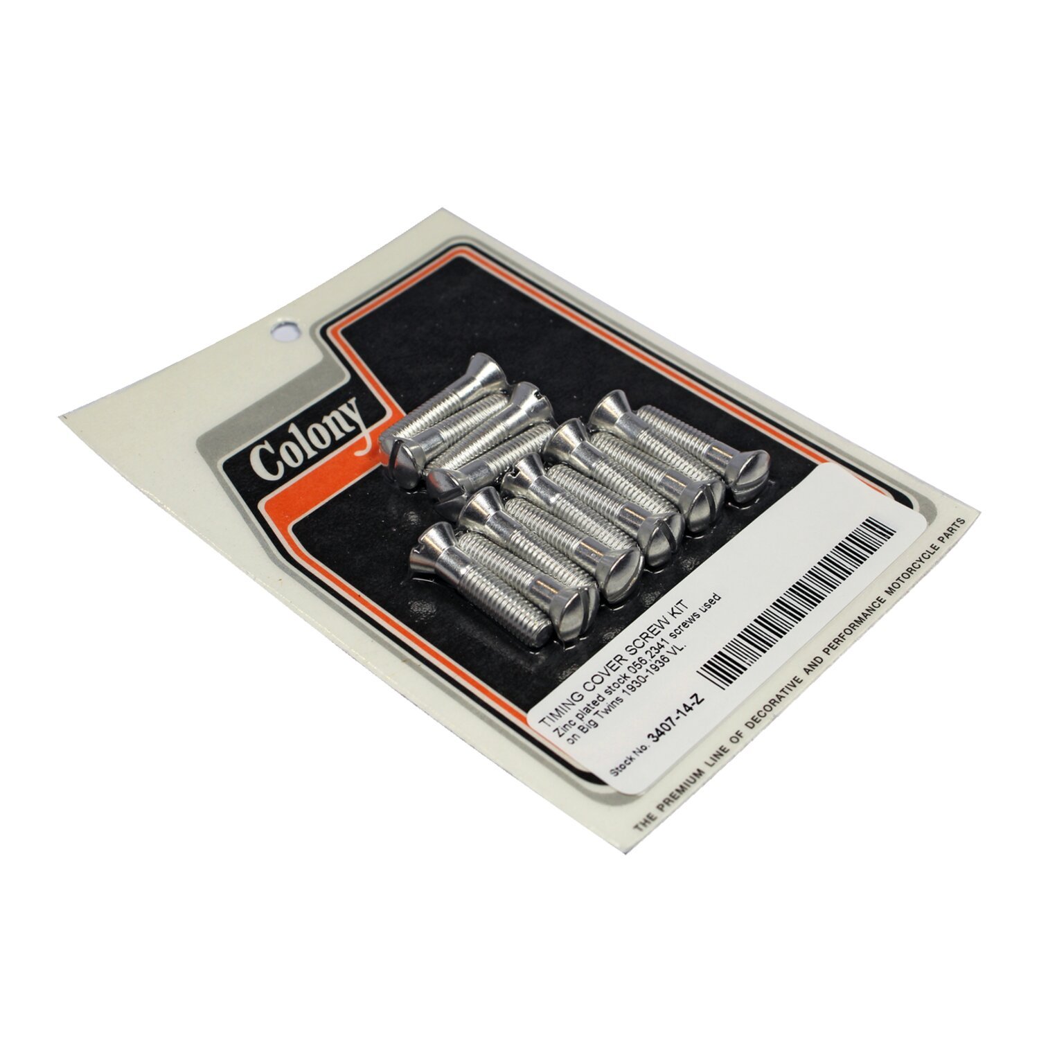 Colony, timing cover screw kit, Satin
