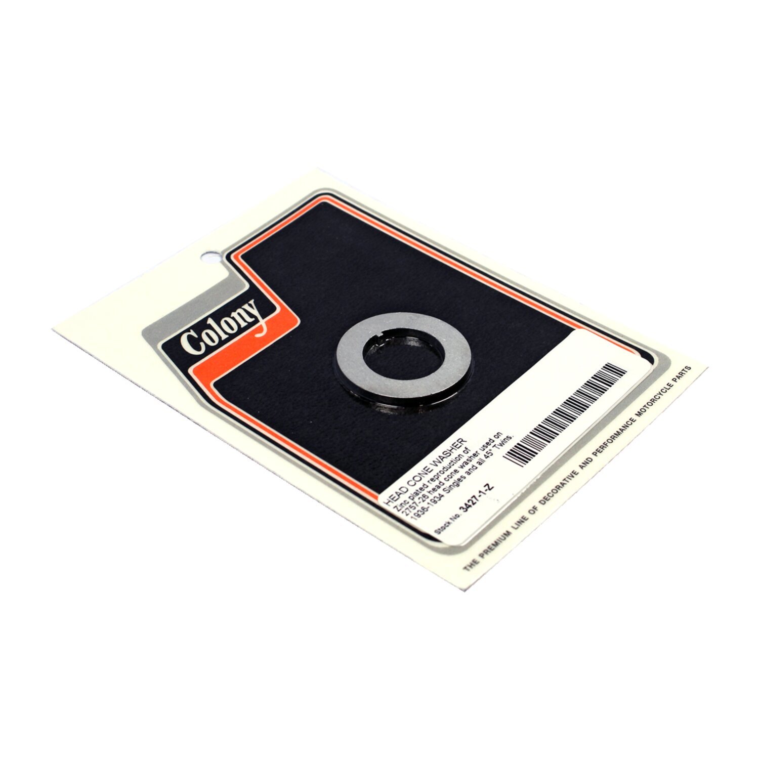 Colony, head cone washer, Satin